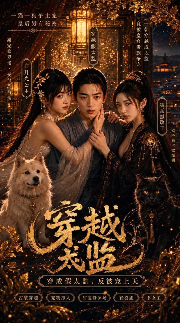 穿越成太监 黄果9月最新后宫AI成人短剧预告在线看