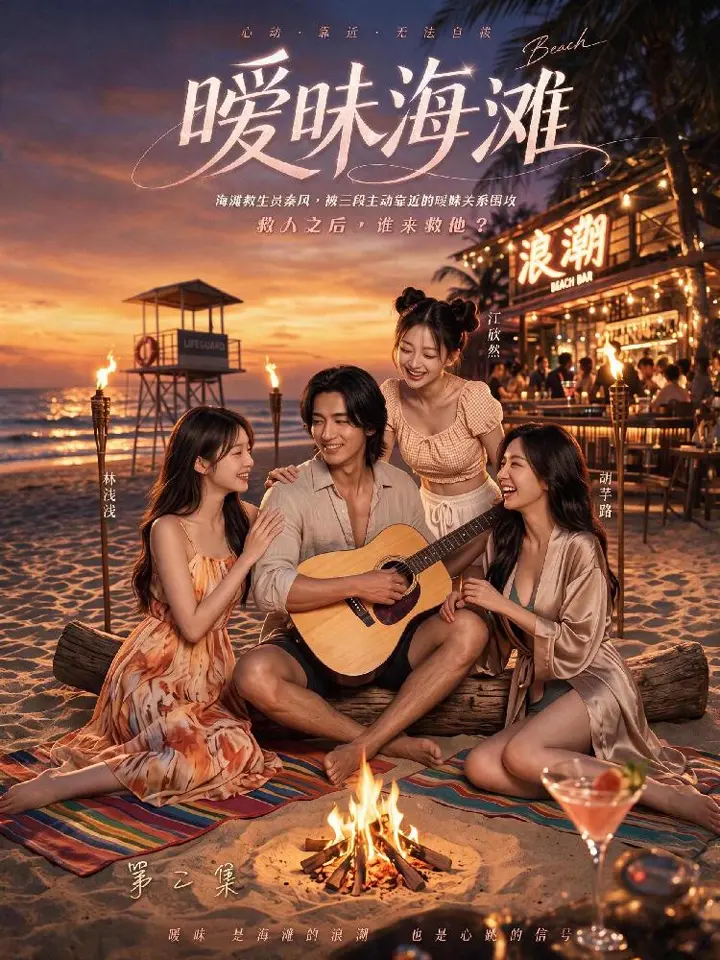 暧昧海滩 沙滩极品美眉大尺度诱惑