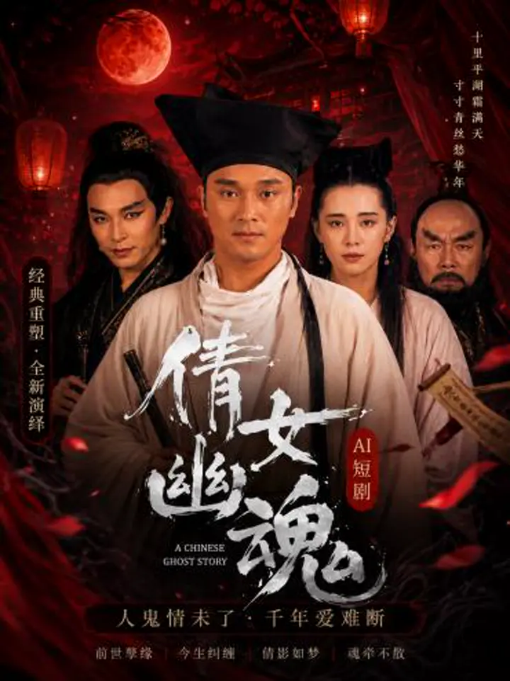 AI魔改 倩女幽魂 王祖贤携手薛芷伦绝色魅惑 人鬼情未了激情缠绵